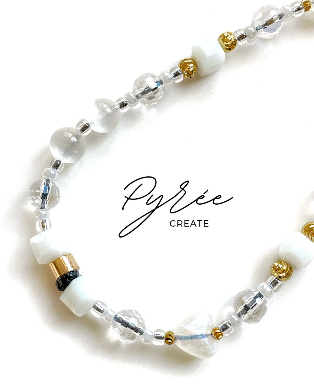 Vol VII. White Polar Care Bear - Selenite Satin Spar