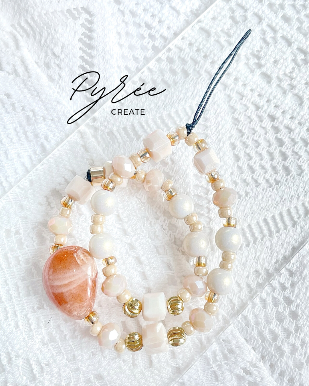 Vol VI. Peachy Sun - Peach Moonstone w/ Sunstone