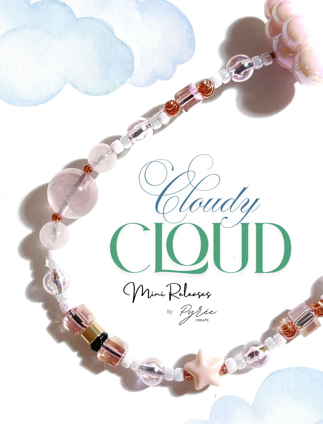 [Cloudy Cloud] Sky of Roses - Rose Quartz