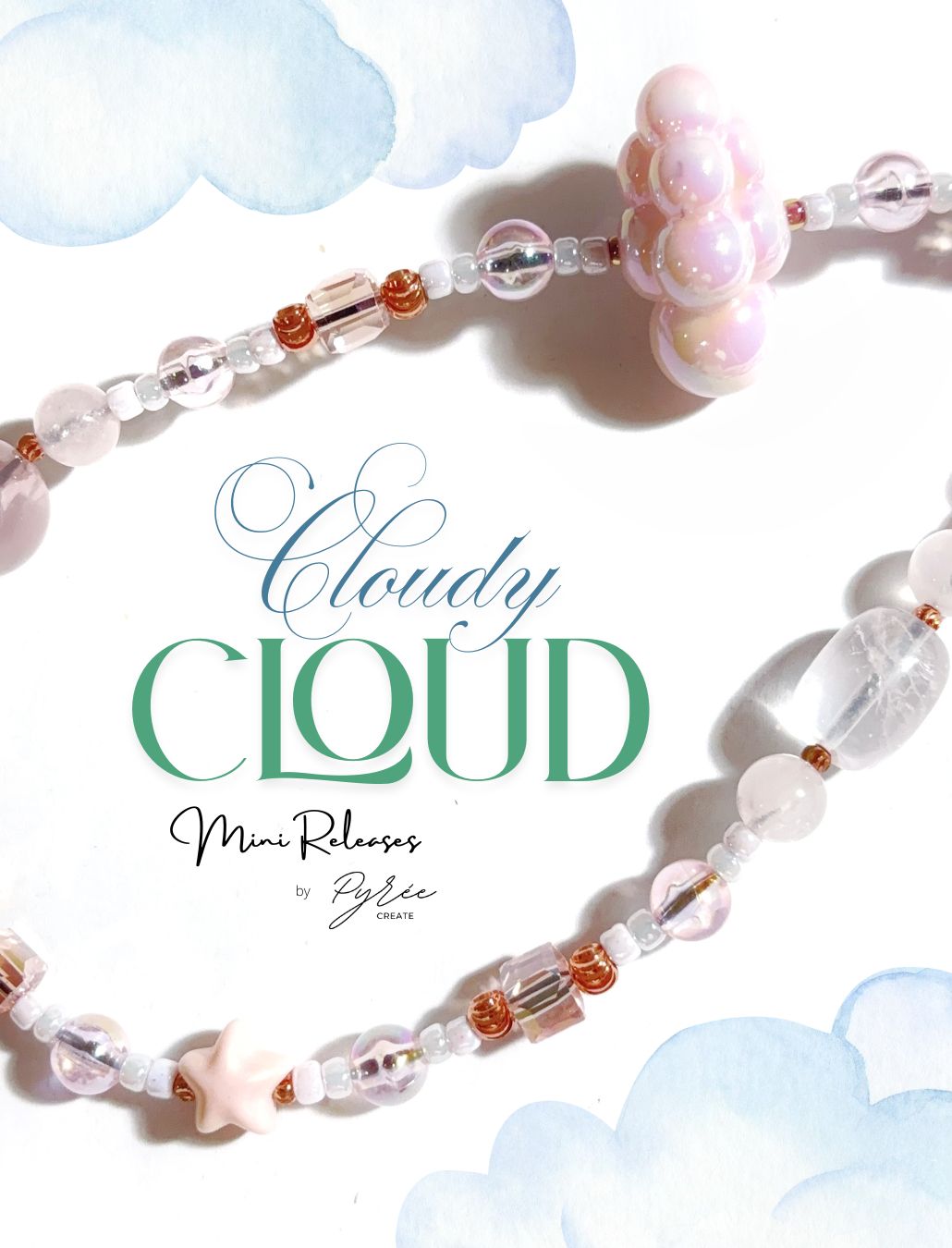[Cloudy Cloud] Sky of Roses - Rose Quartz