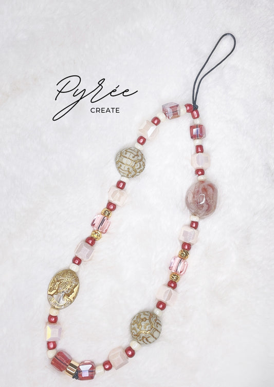 [One & Only] Dainty Pink Floral Lace - Flower Agate